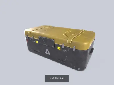 Scifi loot box collection 3D Model Pack purchase