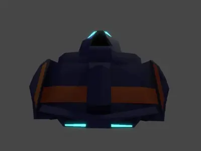Futuristic Racing Vehicle 3D model