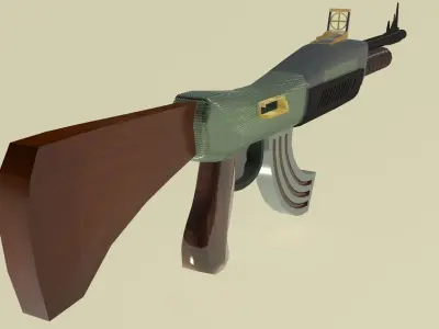 Mashine gun 3D model
