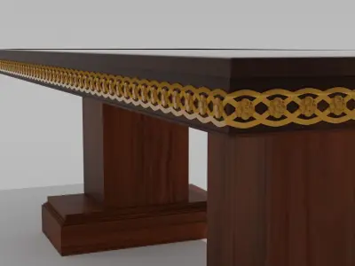 Balinese Meeting table - Meja Kerja Bali 3D model
