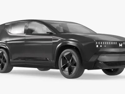 Honda 0-Series Premium Concept SUV Black 3D model
