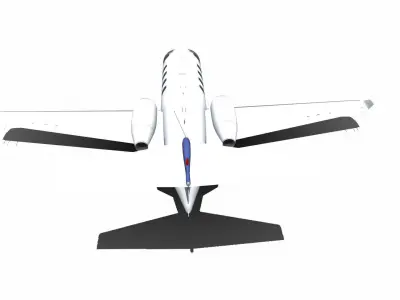 Cessna Citation Jet M2 Low-poly Low-poly 3D model