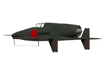 Kyusyu J7W2 Shinden kai 3D model