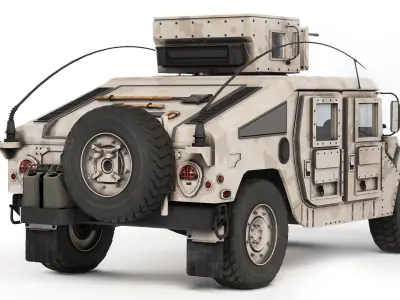 Humvee Military M1114  3D model