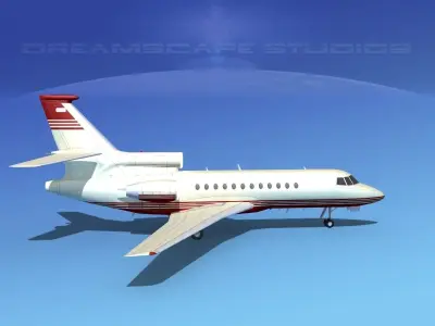 Dassault Falcon 900 V02 3D model