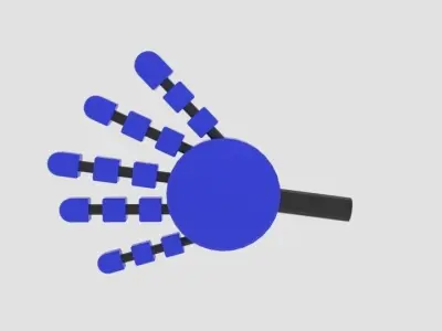  Round Robot Arm 3D model