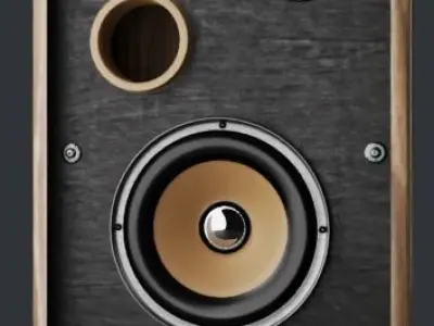Vintage hi-fi Domestic Loudspeaker Beam ST-240 3D model