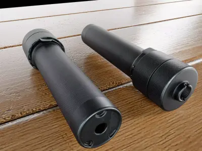 Suppressor AK PBS-1 Low-poly 3D model