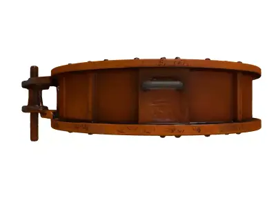 Rusty Industrial Submarine Mine 3D model