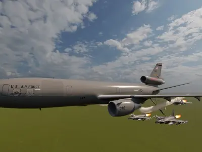UNITED STATES AIRFORCE AIR REFUELING 3D model