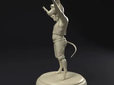 Rock dog Free 3D print model