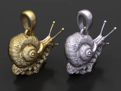 SNAIL INSECT PENDANT 3D PRINTABLE MODEL 3D print model