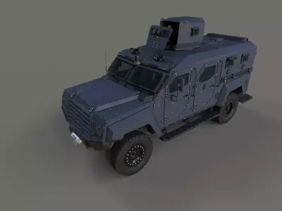 Roshel Senator APC  Low-poly 3D model