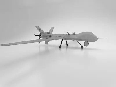 UAV MQ-9 Repear Low-poly 3D model