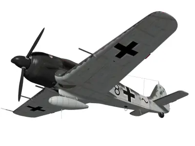 Focke Wulf Fw190 A8 R7 3D model
