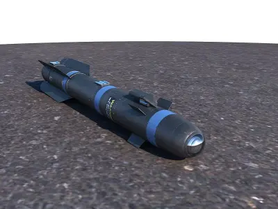 AGM-114 Hellfire II Missile 3D model