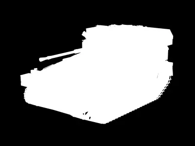 FV107 Scimitar Low-poly 3D model