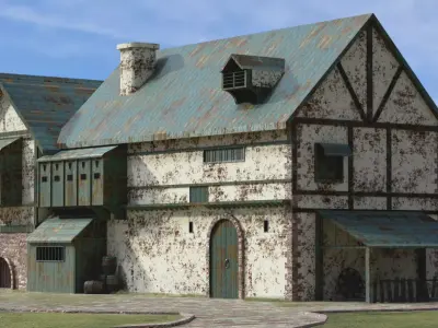 Old house Free low-poly 3D model