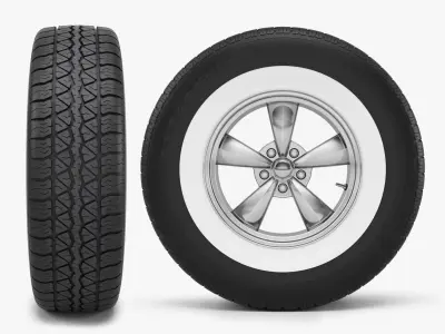 Bullit Wheel Tire BFGoodrich 3D model