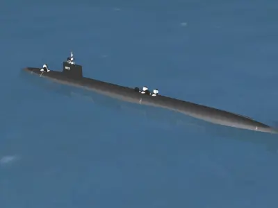 Virginia Class SSGN 803 USS Arizona 3D model