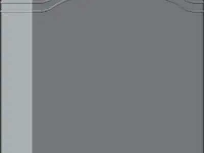 Simple Rochelle Wardrobe Free low-poly 3D model