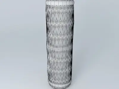 Pad tube cylinder Free 3D model
