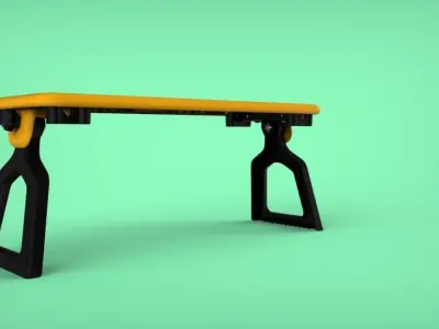 Bencho folding bench Free 3D print model