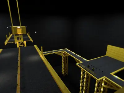 Tug Of War Squid Game Level Low-poly 3D model