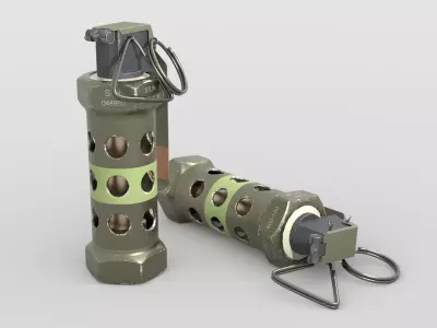 M84 Stun Grenade Free low-poly 3D model