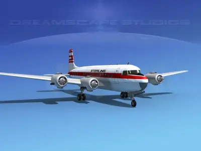 Douglas DC-6 Sterling 3D model