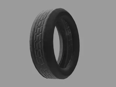 Tire Rubber PBR Low poly Game-Ready Low-poly 3D model