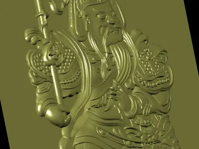 Ancient Chinese mythology of military generals and sect gods 3D print model