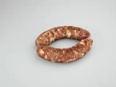 Raw Pork Sausage Free low-poly 3D model
