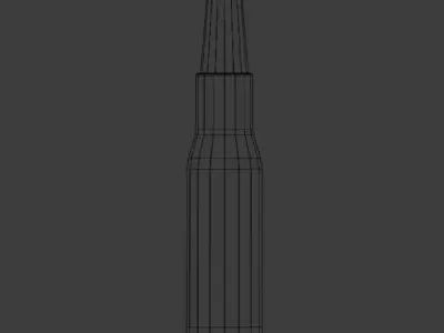 50Cal BMG Round - Ammo - Bullet Free low-poly 3D model