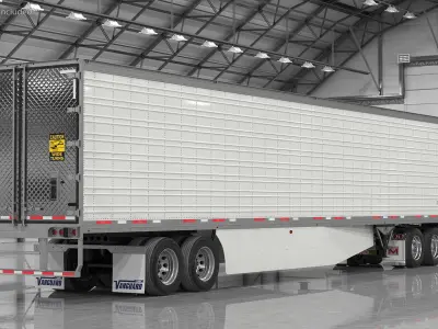 Marmon Truck with Vanguard Reefer Trailer 3D model