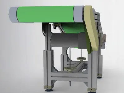 Height and Angle adjustable conveyor 3D model