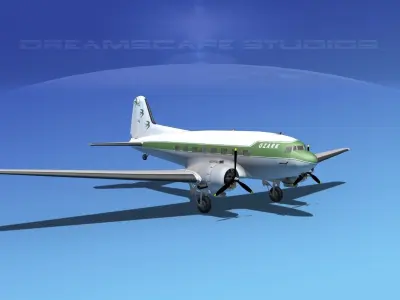 Douglas DC-3 Ozark 3D model