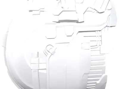 Dead Space Engineer Helmet - Headsculpt for Action Figures 3D print model purchase