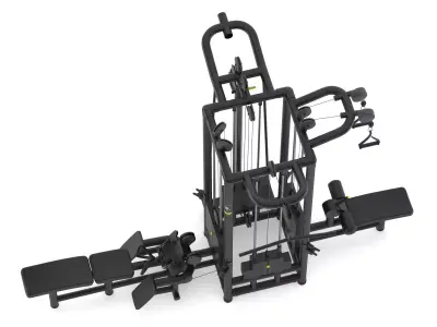 Technogym Cable Stations 4 Connector 3D model