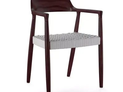 Strapped Seat Chair Free 3D model