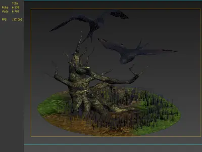 Swallow Wild Goose Eagle bird 3D model