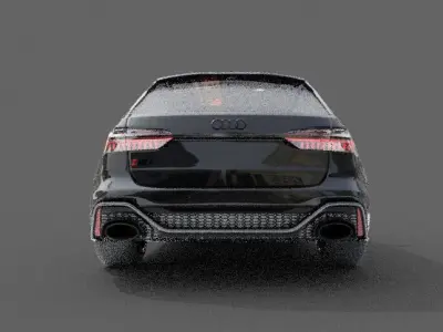 audi rs advant Free low-poly 3D model