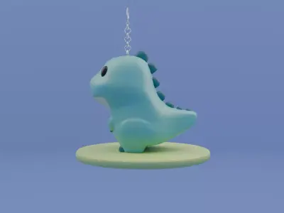 Cute Dino 3D Toy 3D model