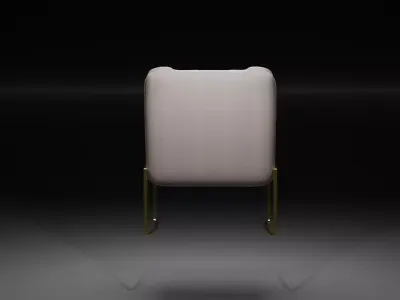 Cream Couch Free 3D model