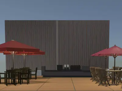 Cafe shop 2312 3D model