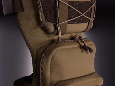 A pouch for the leg 3D model