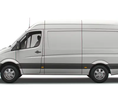 Mercedes Benz Sprinter Van L2H2 2018 3D model