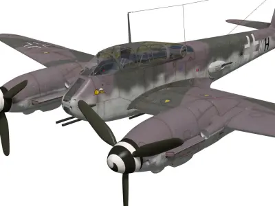 Messerschmitt Me 410 A1U2R4 Hornisse 3D model