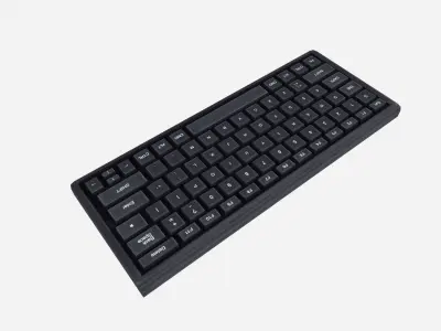 Computer Keyboard Low-poly 3D model
