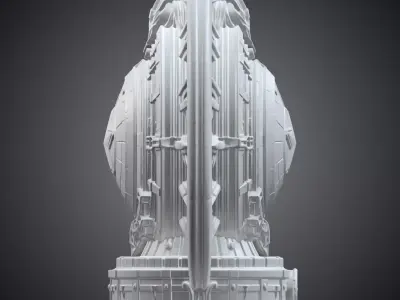 Superhero Shield Desktop Statue PM-295 3D print model